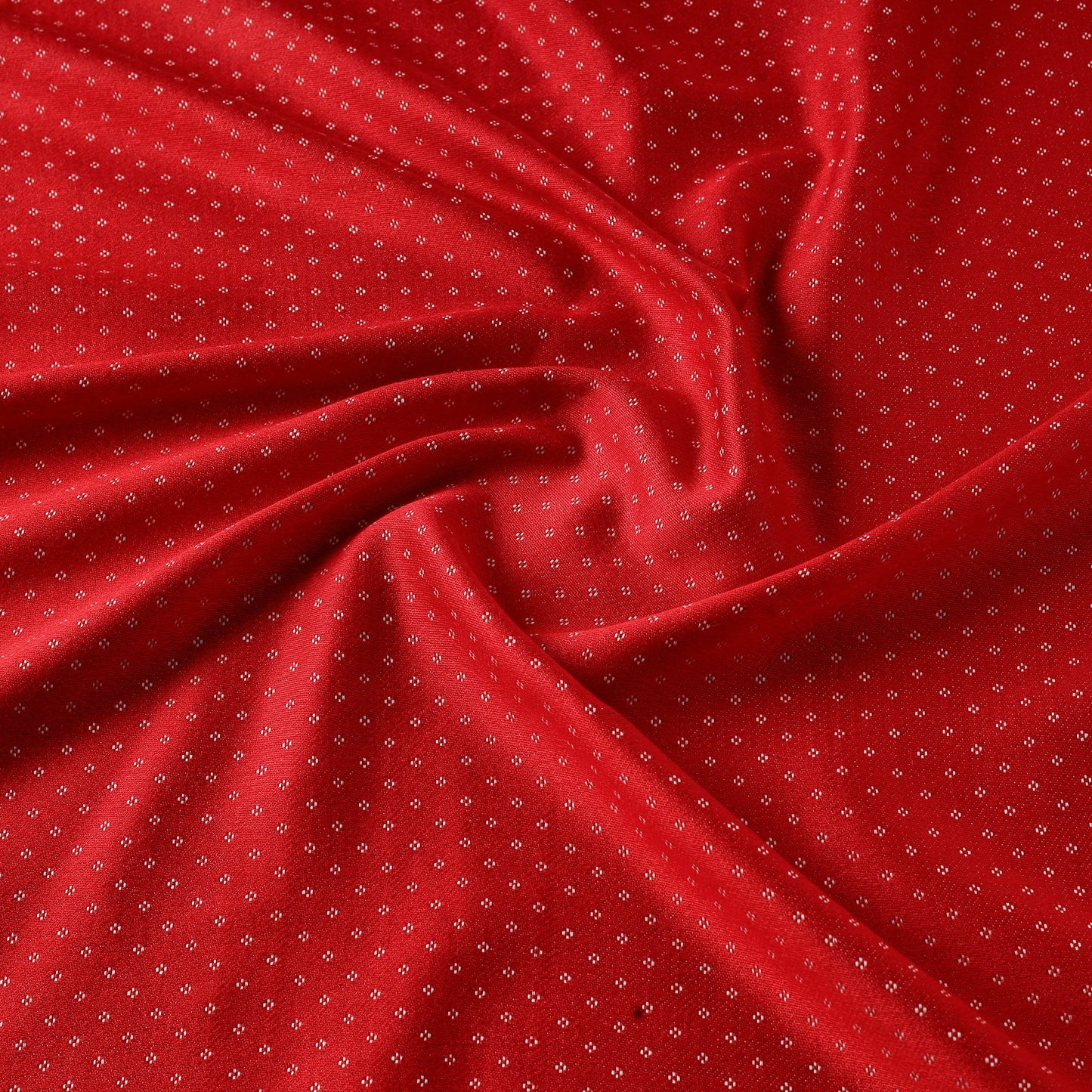 Red - pure handloom silk cotton mashru fabric (width - 22