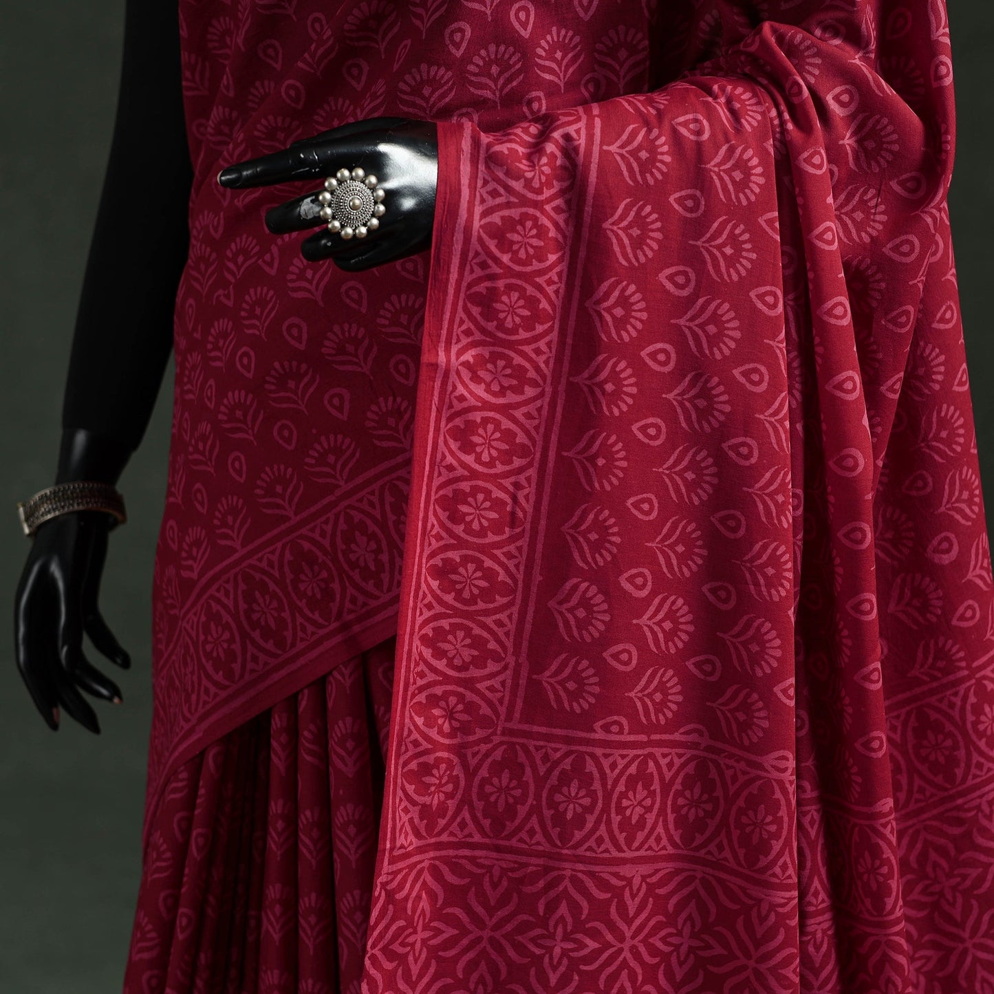 Pure mul cotton hand block batik print saree 21