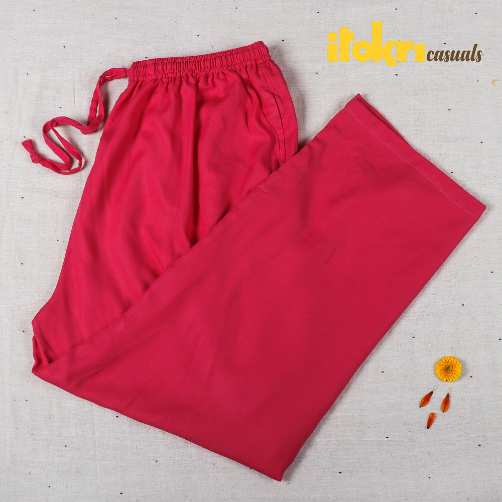 Rayon Fabric Plain Palazzo Pant