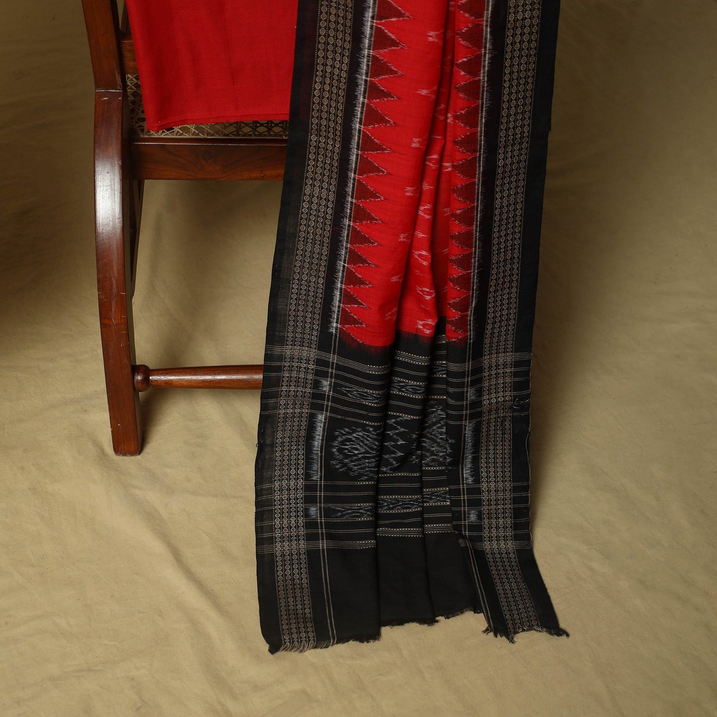Sambalpuri ikat handloom cotton 3pc unstitched dress