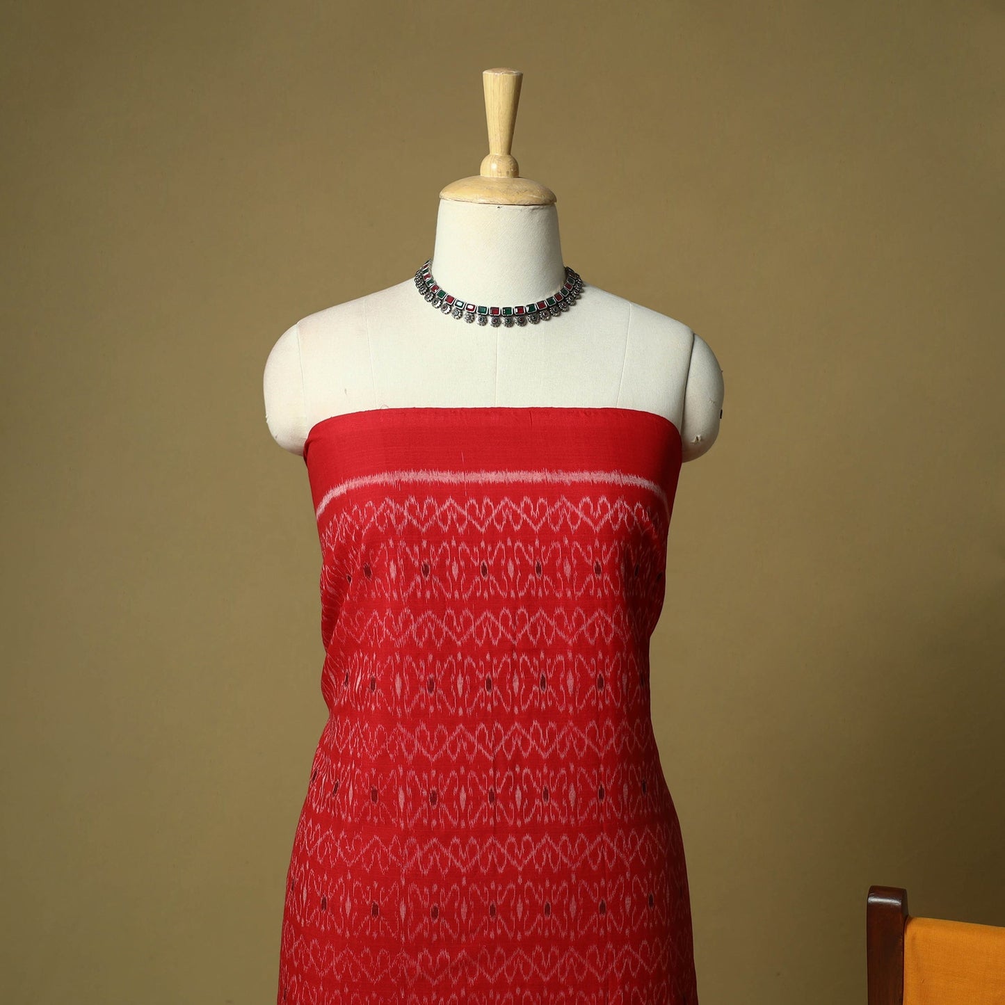Sambalpuri ikat handloom cotton 3pc unstitched dress