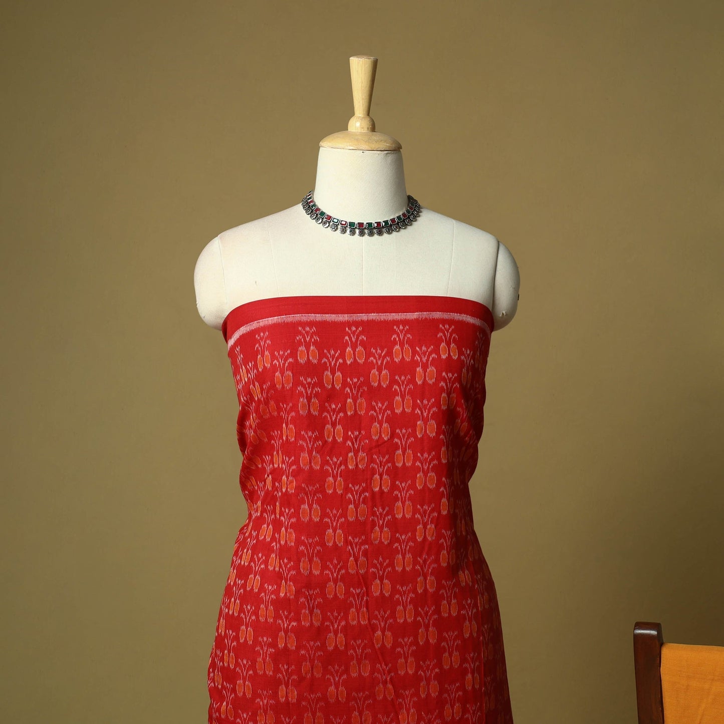 Sambalpuri ikat handloom cotton 3pc unstitched dress