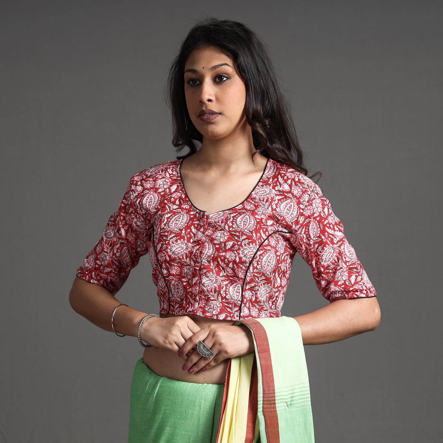 Sanganeri Stitched Blouse