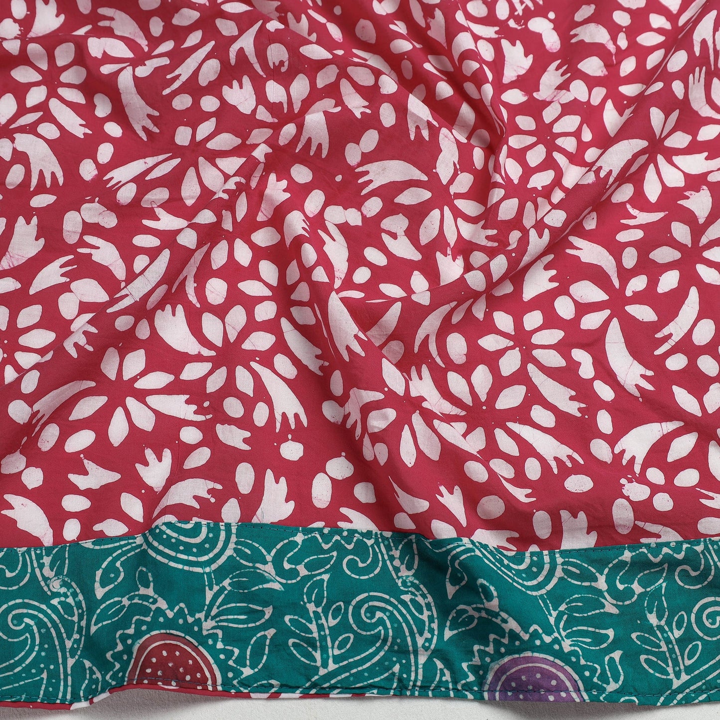 block printed blouse piece