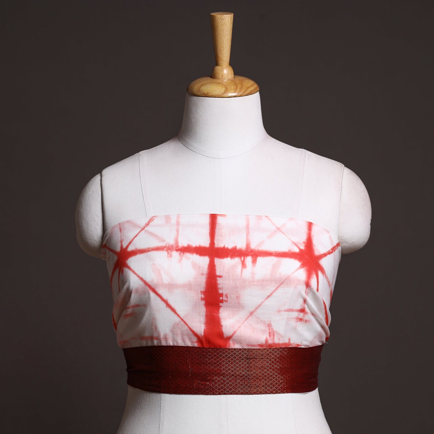 Buy Shibori Tie-Dye Cotton Blouse Piece