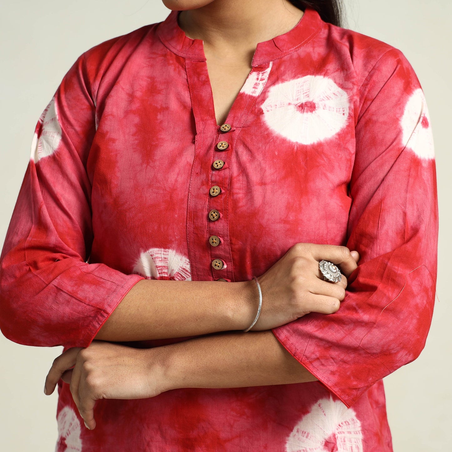 Shibori Kurta with Palazzo & Dupatta Set