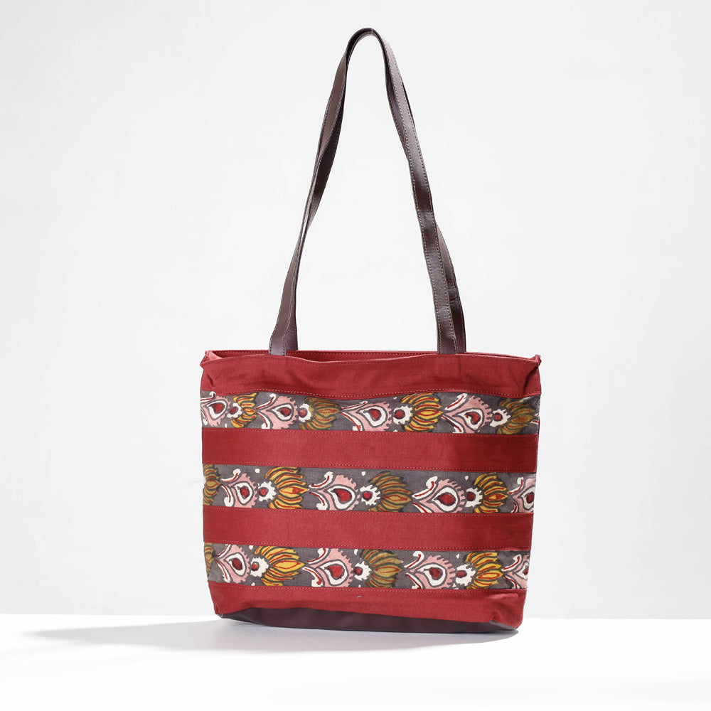 Shoulder Bag - Handpainted Kalamkari Natural Dyed Cotton Online at iTokri.com