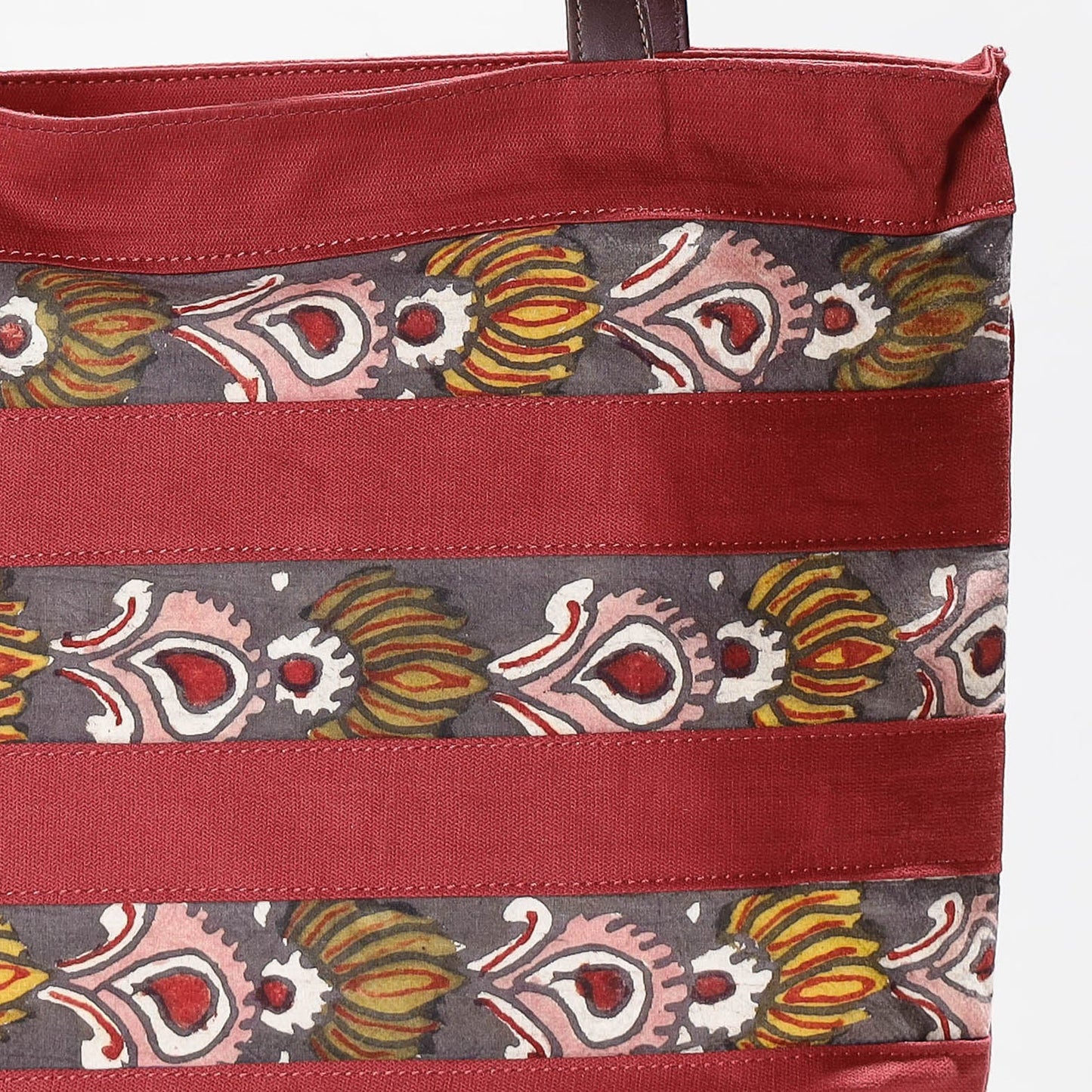 Shoulder Bag - Handpainted Kalamkari Natural Dyed Cotton Online at iTokri.com