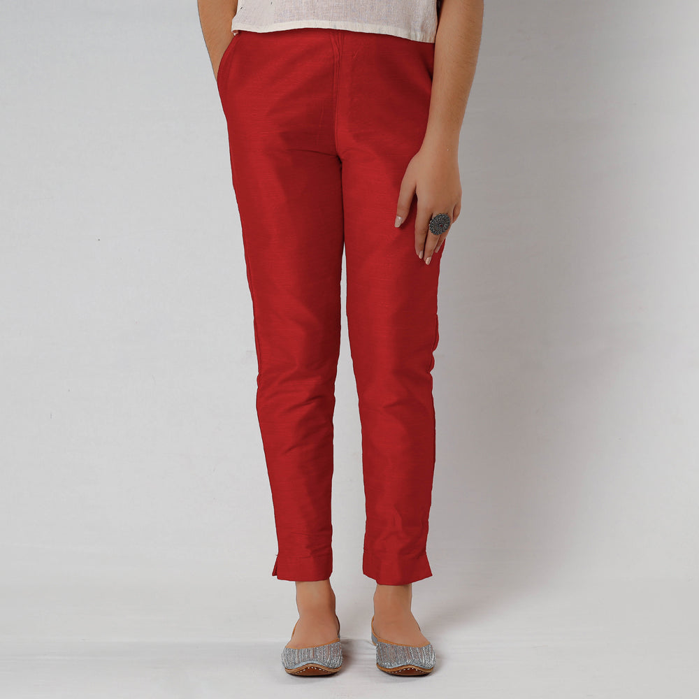 Buy Silk Tapered Casual Pant for Women Online at iTokri.com