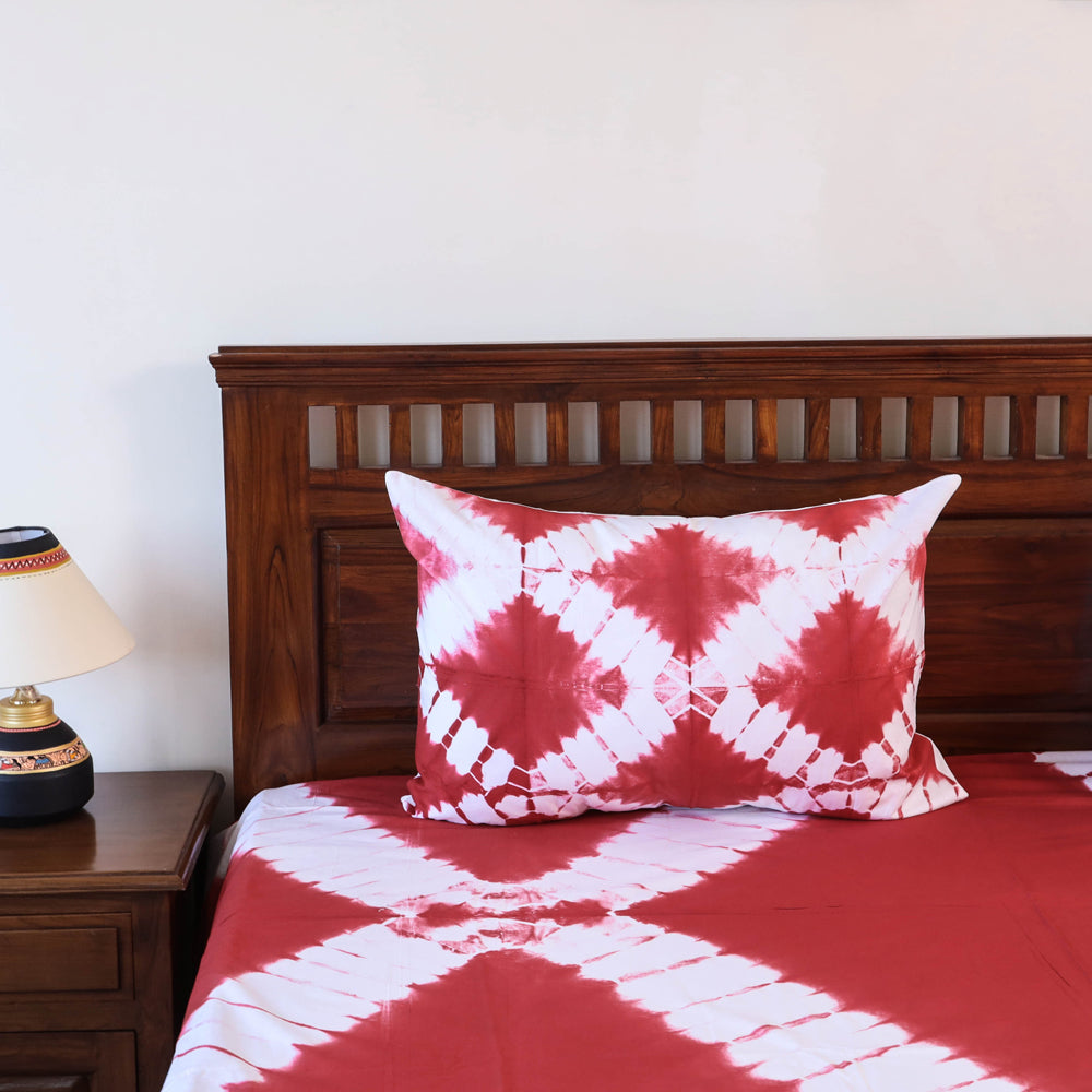 Buy Tie & Dye Cotton Double Shibori Bed Sheet Set
