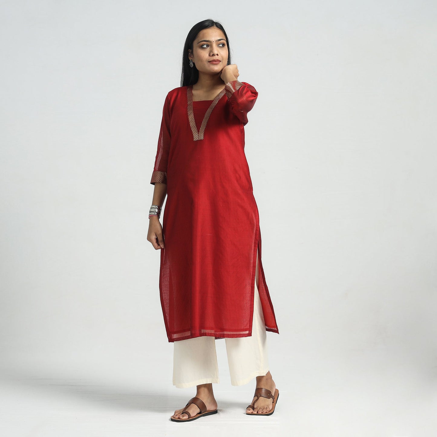 Maheshwari Kurta with Dupatta Set