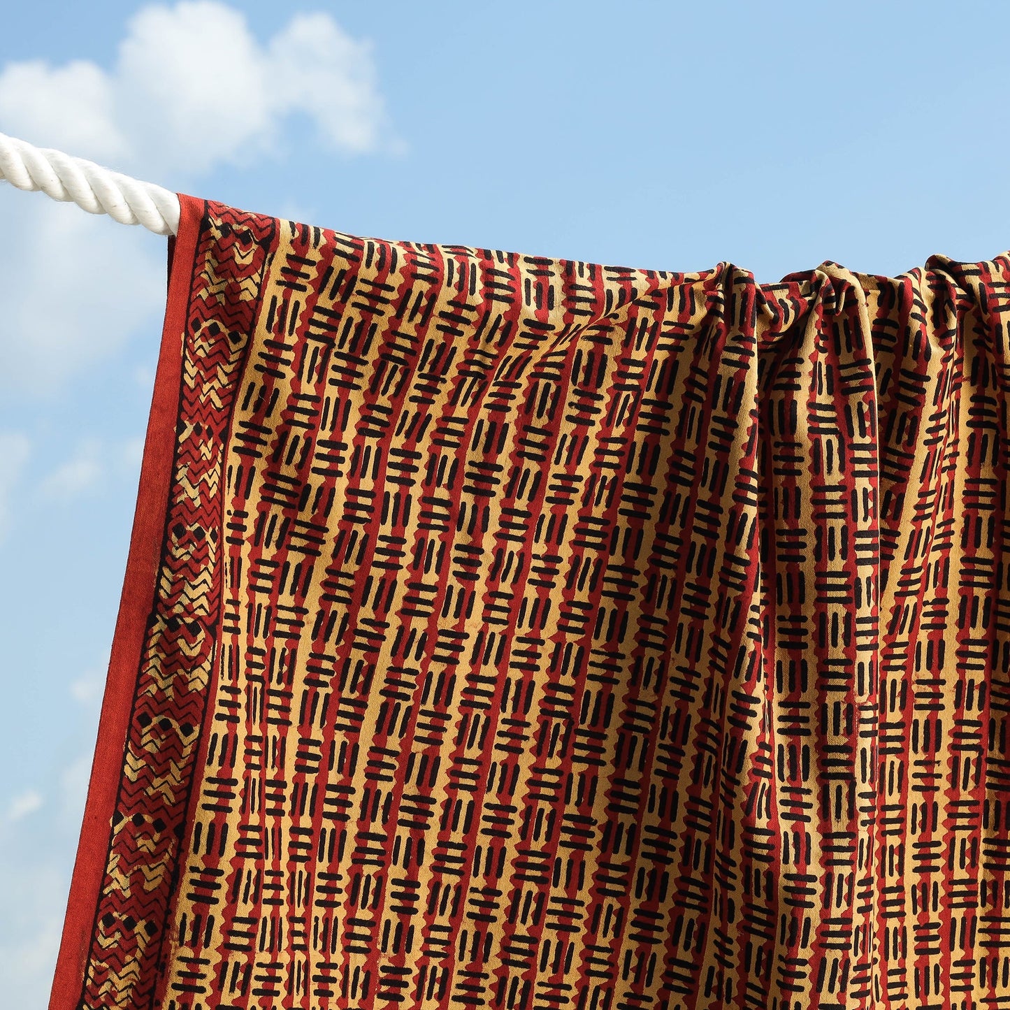 Block Printed Cotton Towel