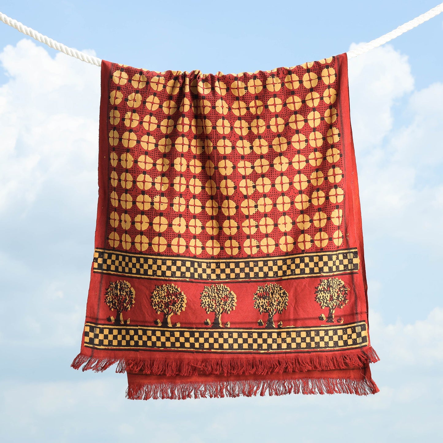 Block Printed Towel