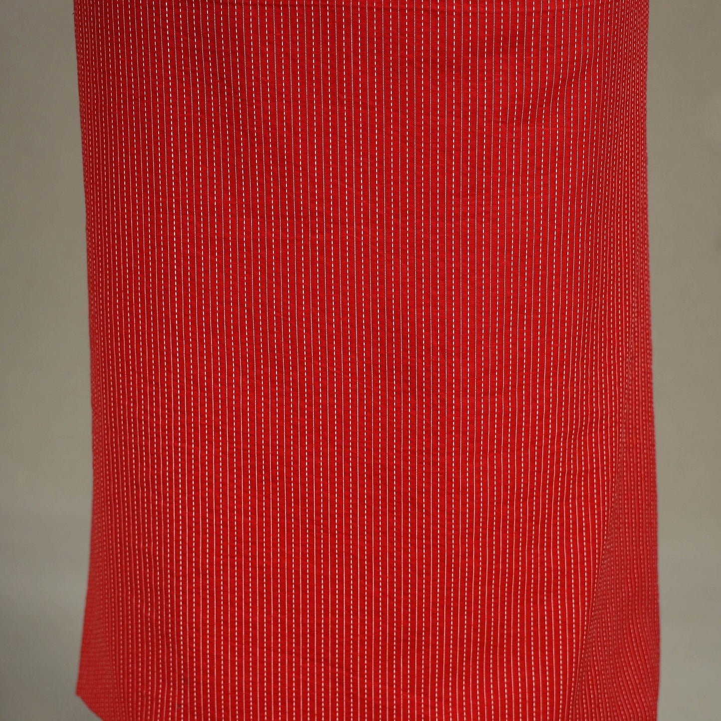 Red Unstitched Plain Cotton Kurta Material