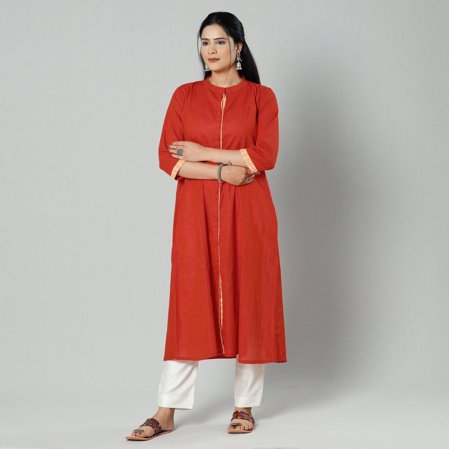 Buy Plain Cotton Long Kurta Online at iTokri.com