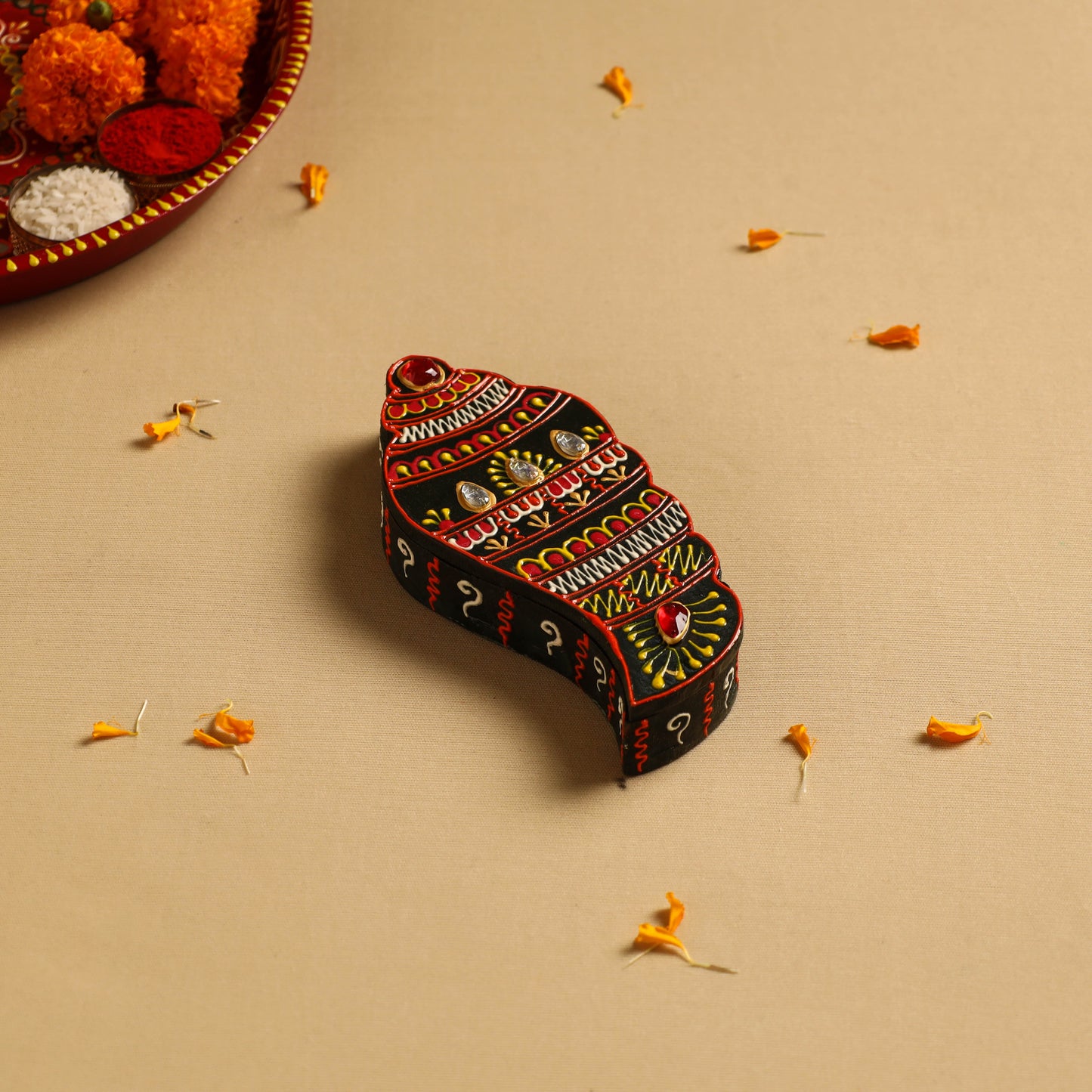 Roli Chawal Box- Hand Painted Home Decor Items
