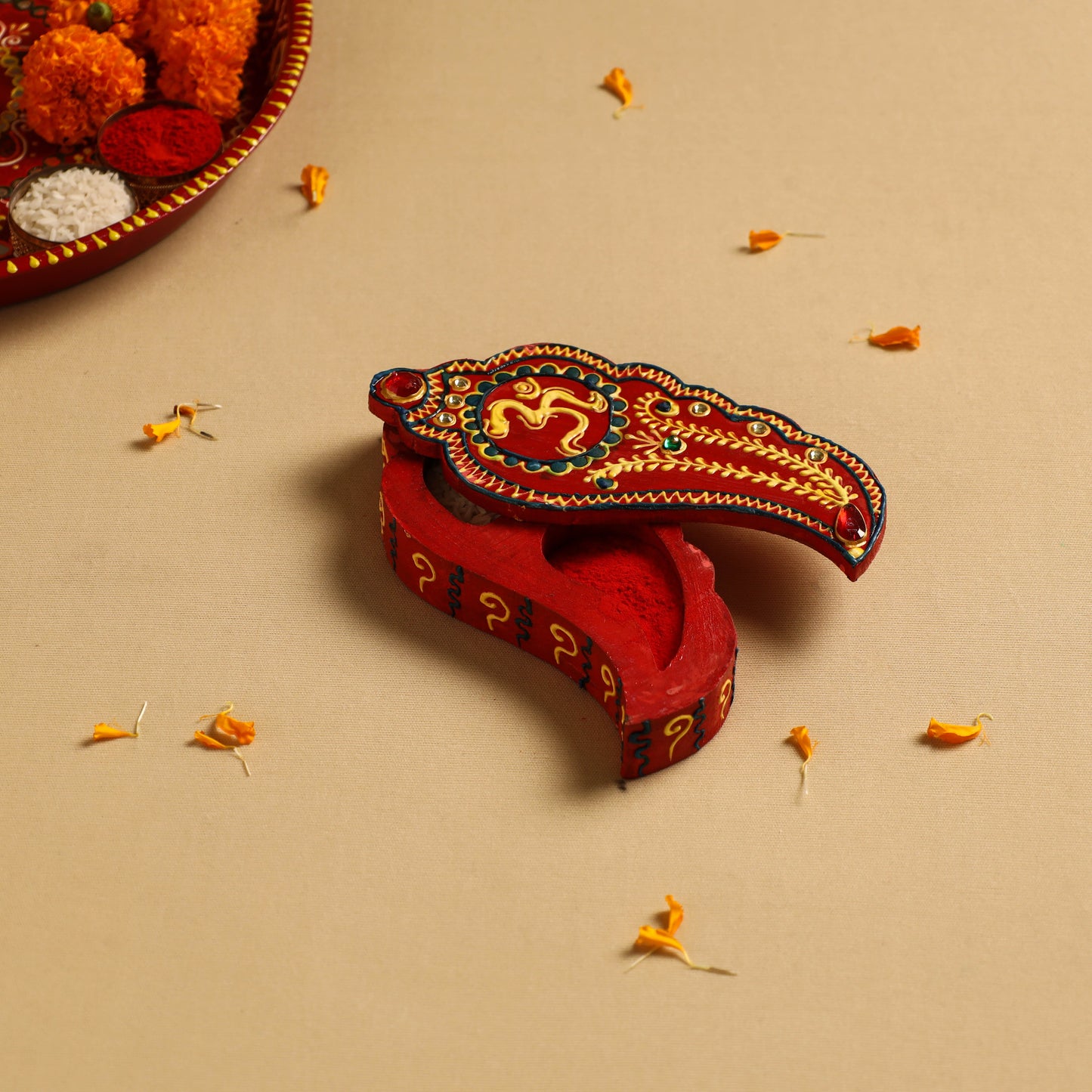 Roli Chawal Box- Hand Painted Home Decor Items