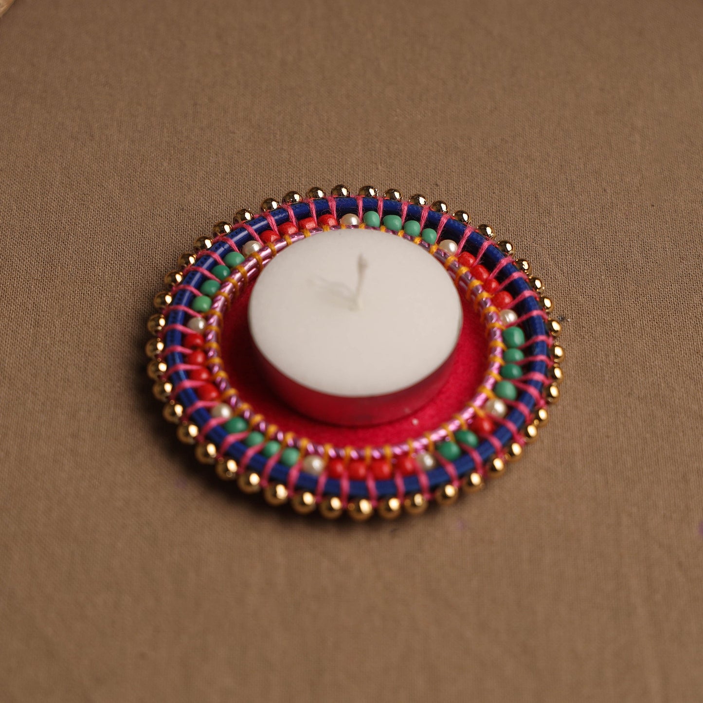 Round - handmade bangle tea light holder (set of 2)