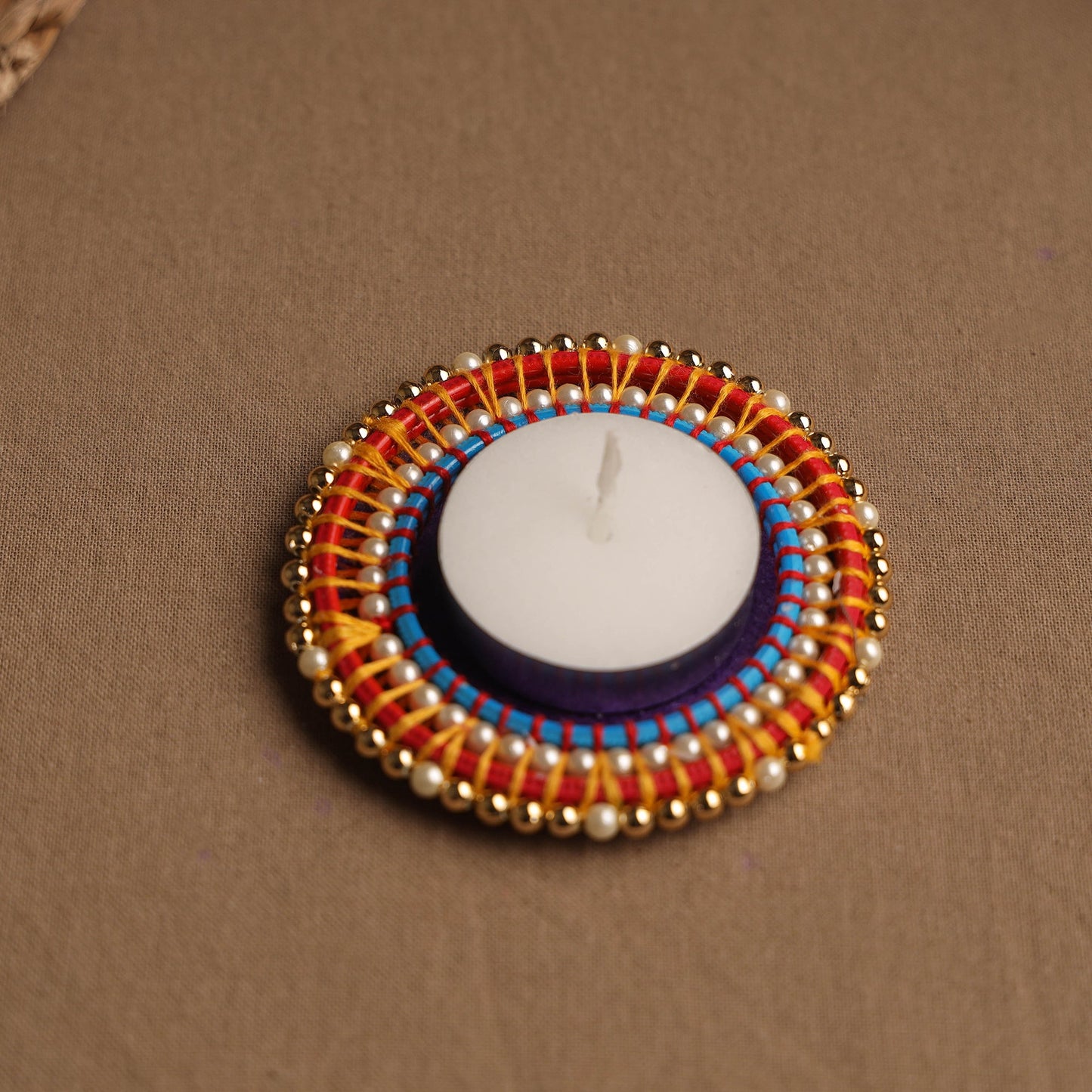 Round - handmade bangle tea light holder (set of 2)