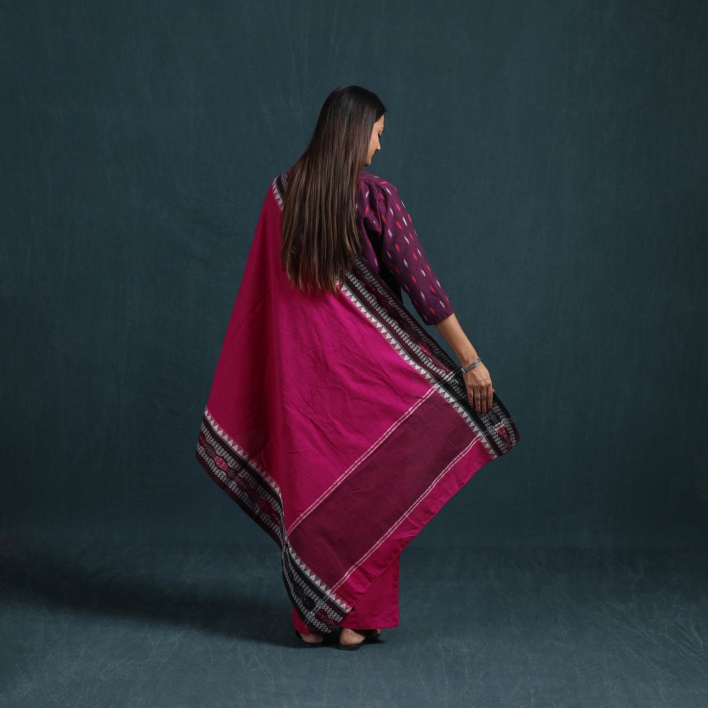 Sambalpuri ikat pure cotton suit set with dupatta for women