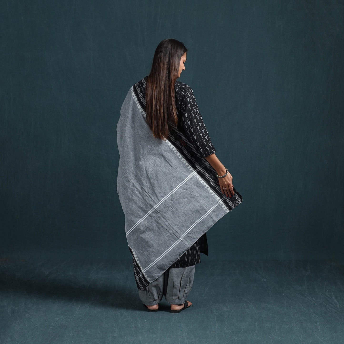 Sambalpuri ikat pure cotton suit set with dupatta for women