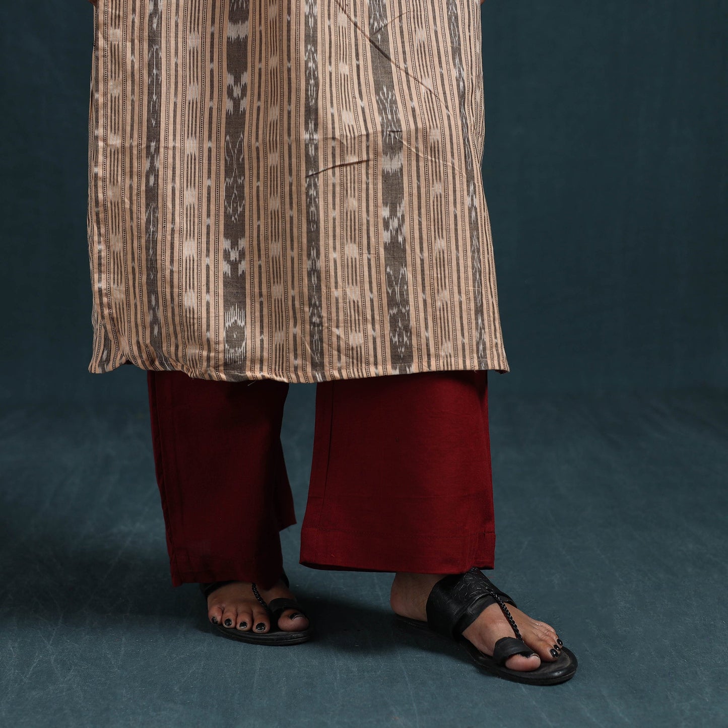 Sambalpuri ikat pure cotton suit set with dupatta for women