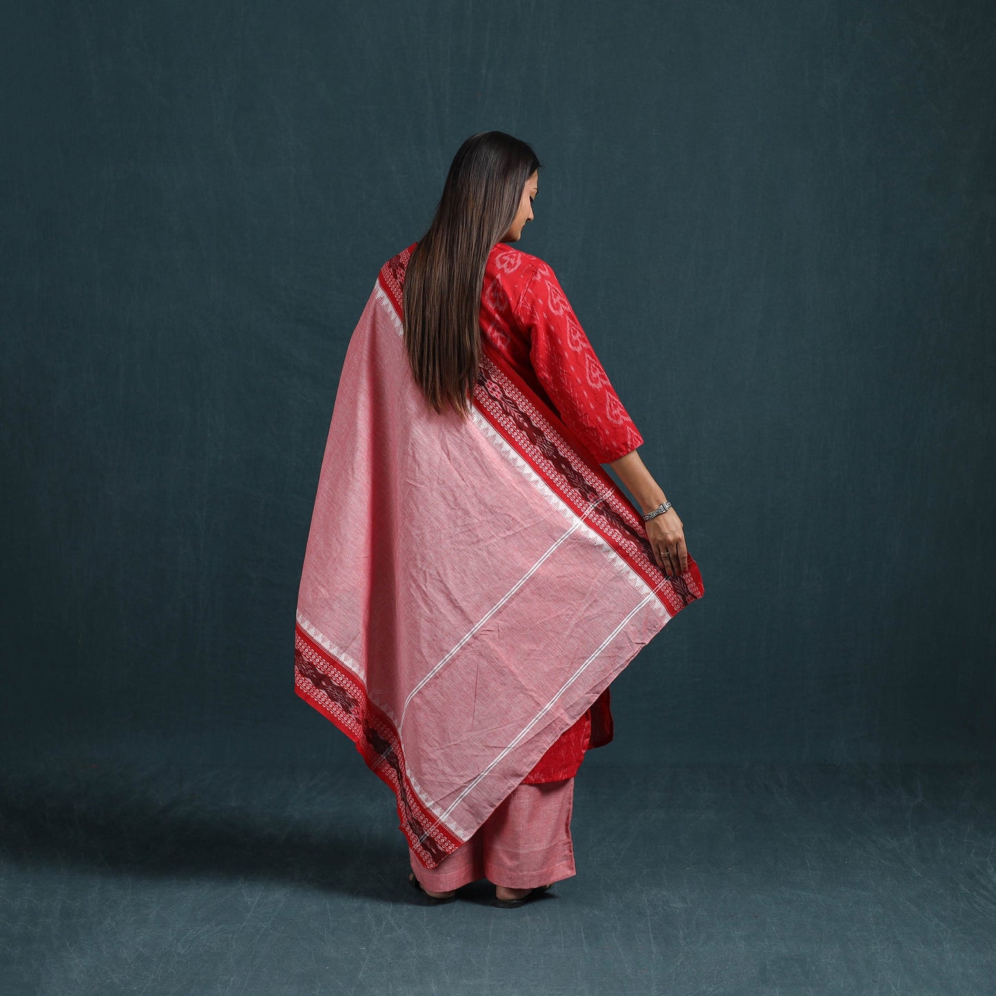 Sambalpuri ikat pure cotton suit set with dupatta for women
