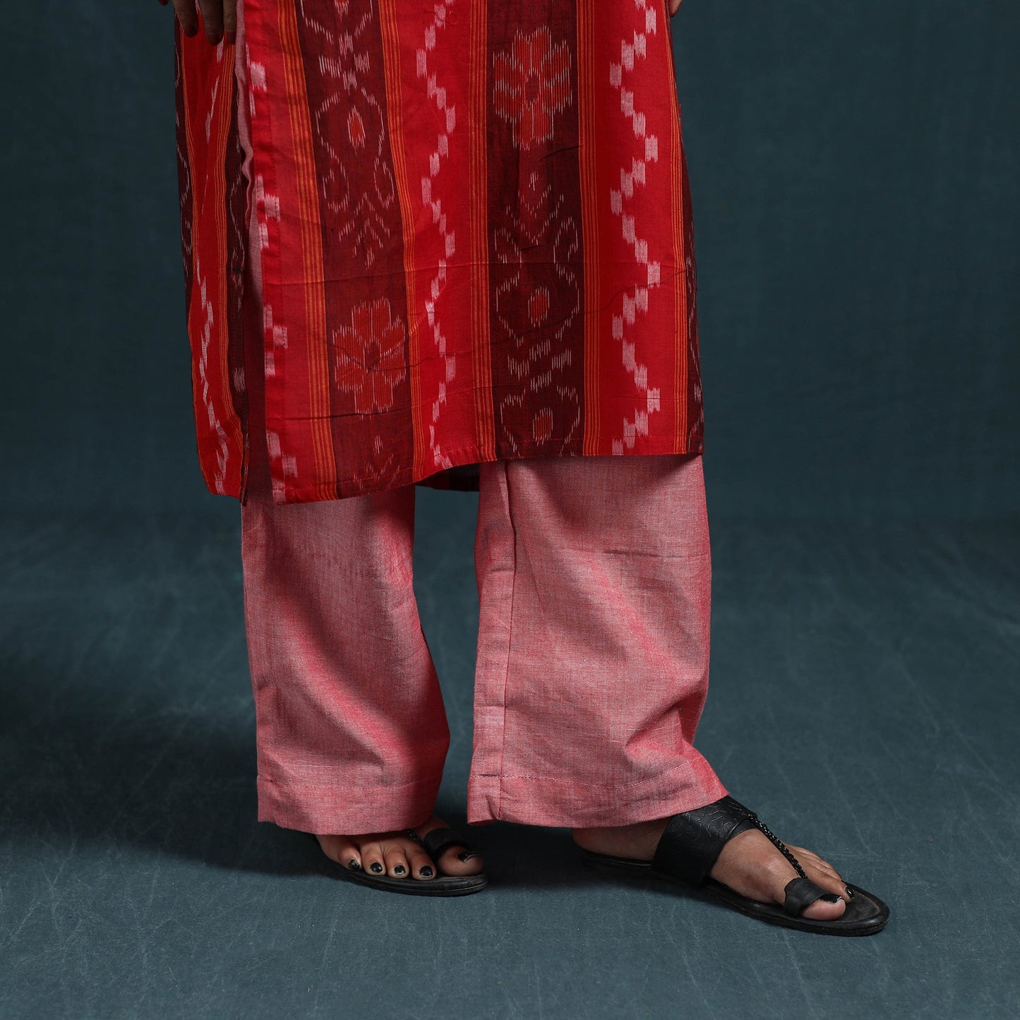 Sambalpuri ikat pure cotton suit set with dupatta for women