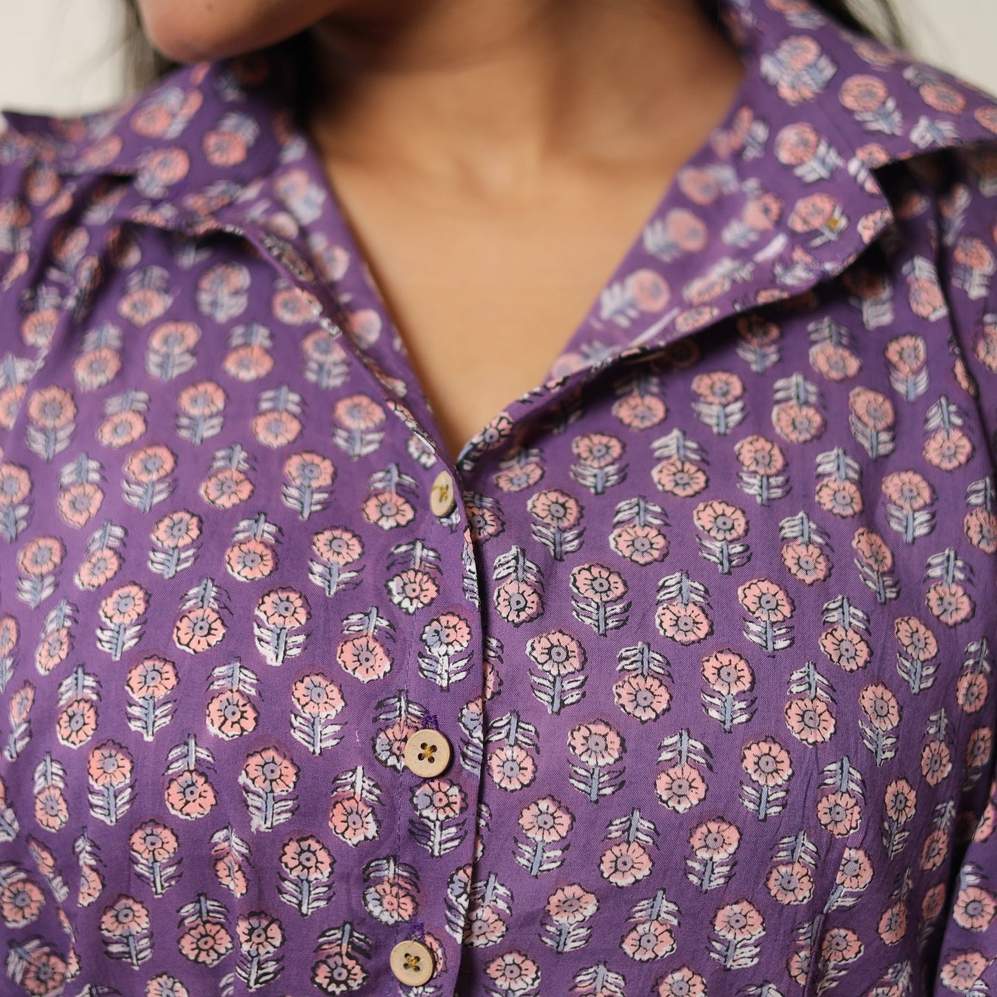 Sanganeri Block Printed Cotton Co-Ord Set 17