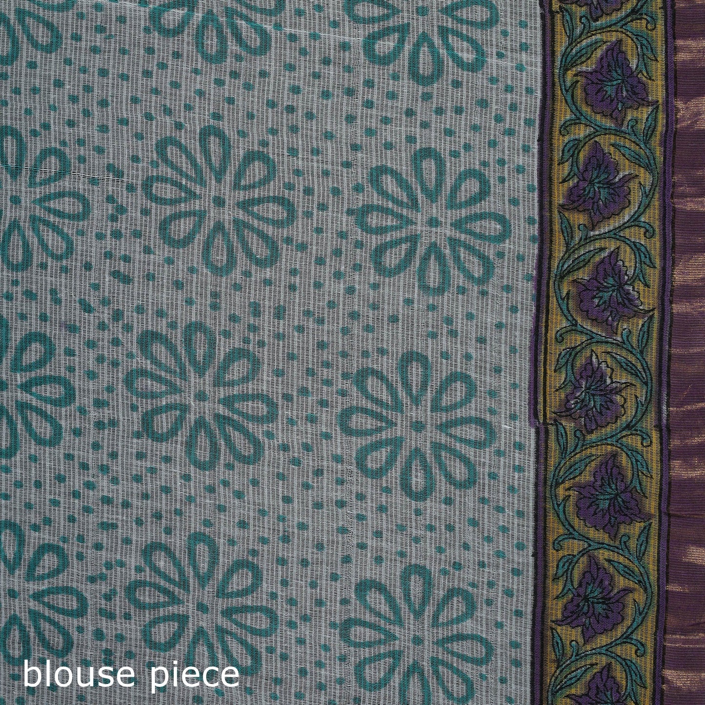Sanganeri hand block print kota doria cotton saree 04