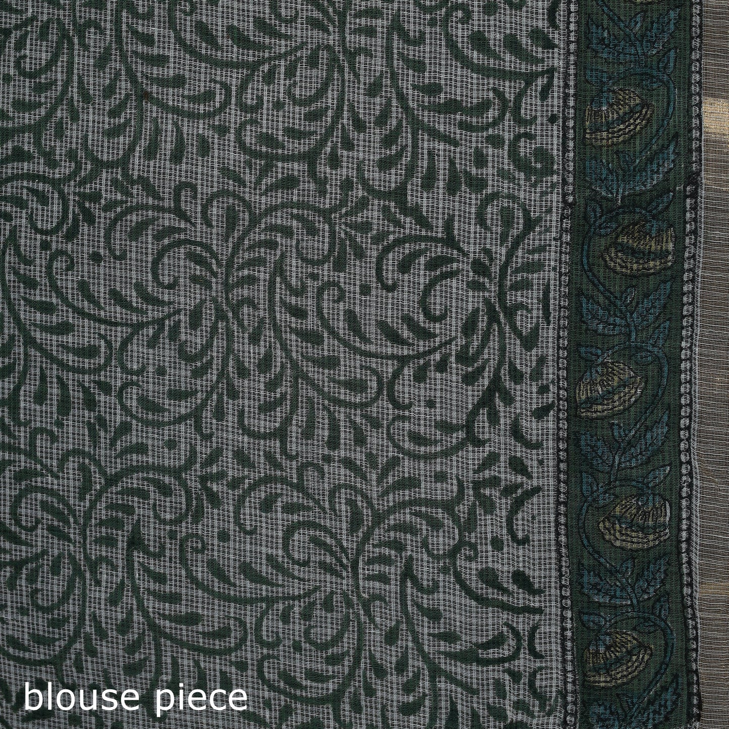 Sanganeri hand block print kota doria cotton saree 11
