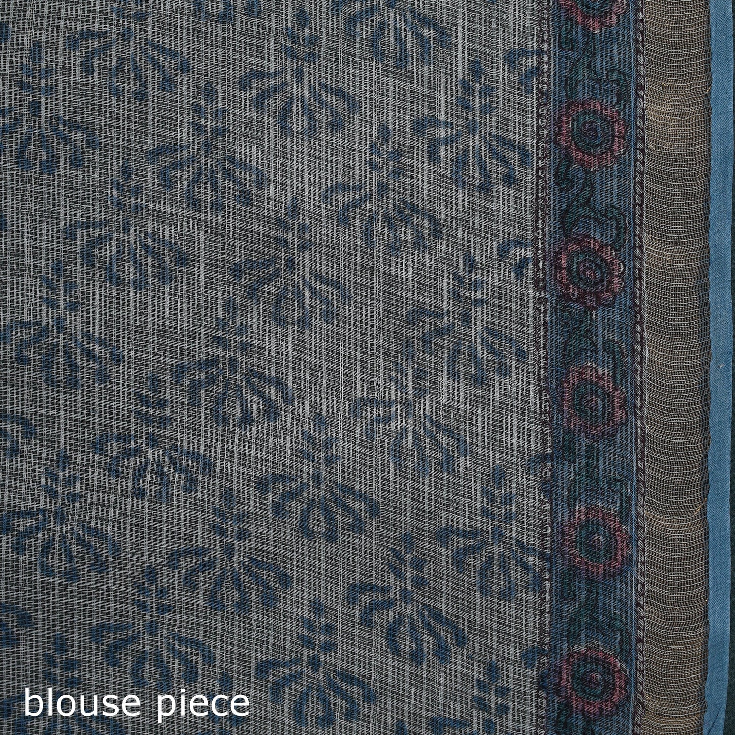 Sanganeri hand block print kota doria cotton saree 15