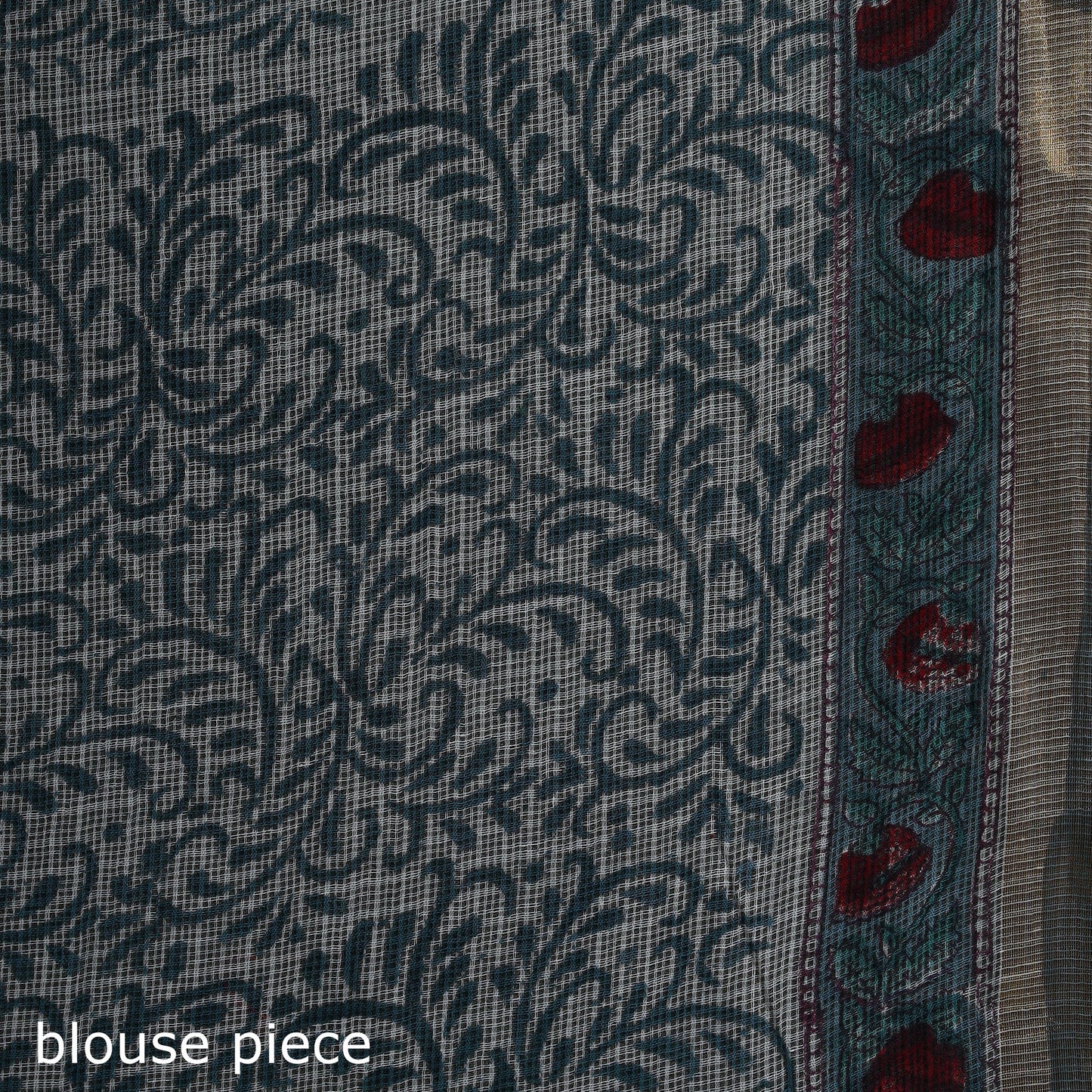 Sanganeri hand block print kota doria cotton saree 21
