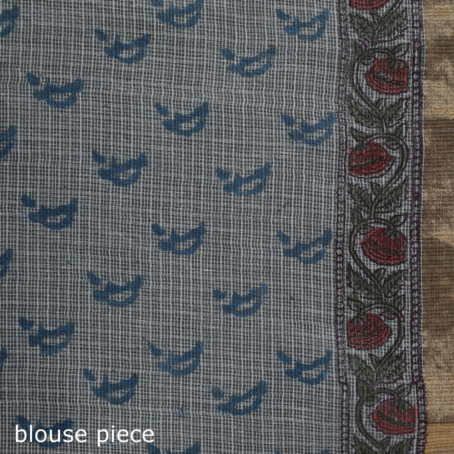 Sanganeri hand block print kota doria cotton saree 34
