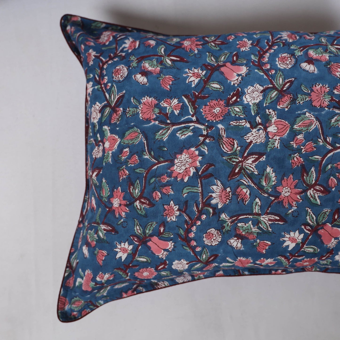 Sanganeri hand block print pillow covers (set of 2) 06