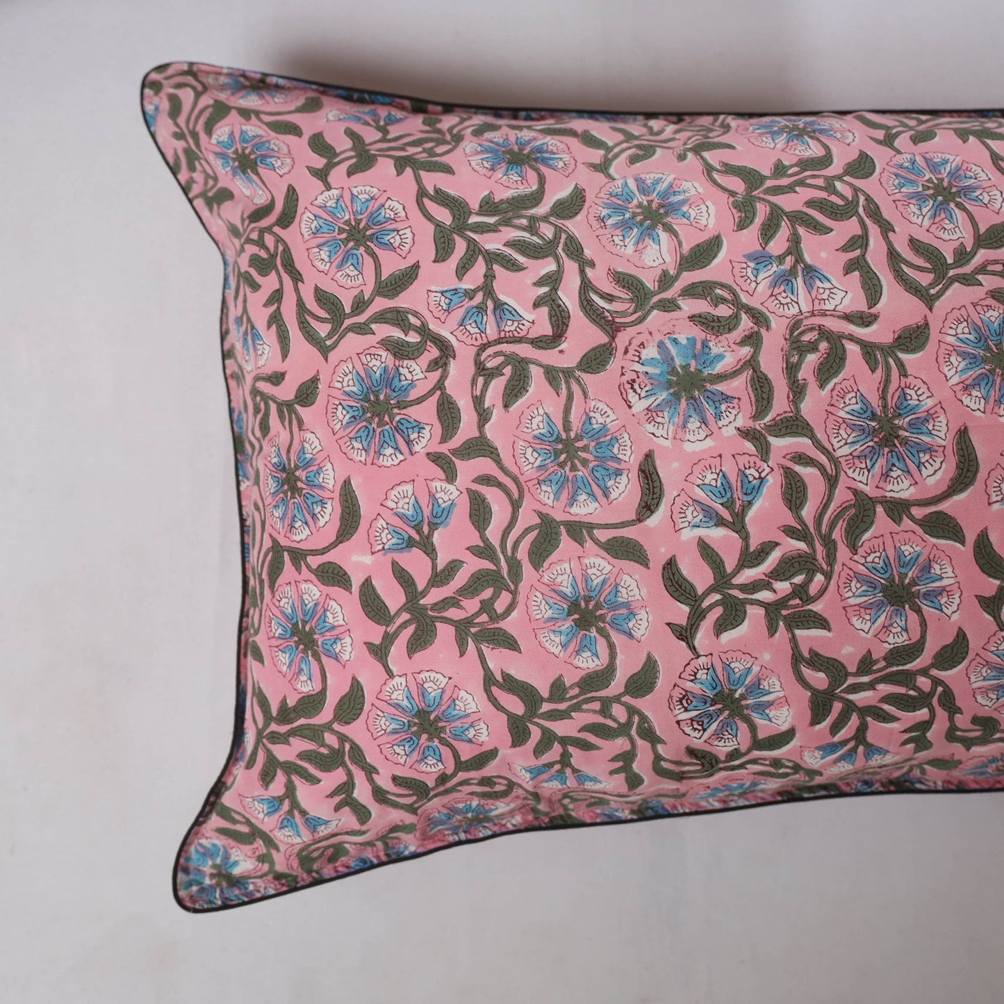 Sanganeri hand block print pillow covers (set of 2) 09