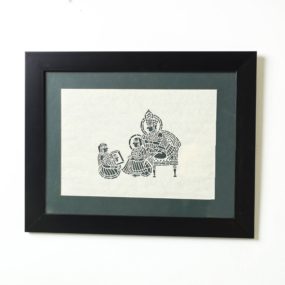 Sanjhi Paper Cut Artwork with Fiber Frame by Vijay Soni Online in India at iTokri.com