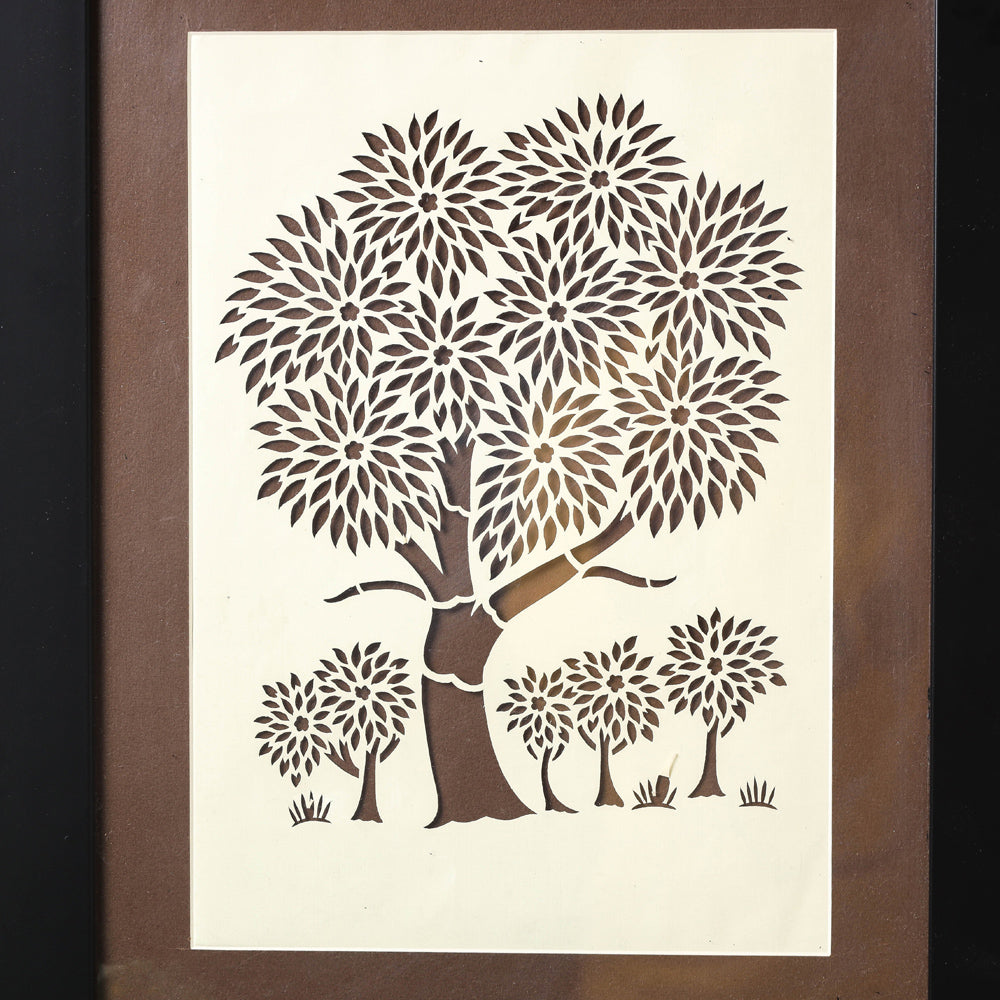 Sanjhi Paper Cut Artwork with Fiber Frame by Vijay Soni Online in India at iTokri.com