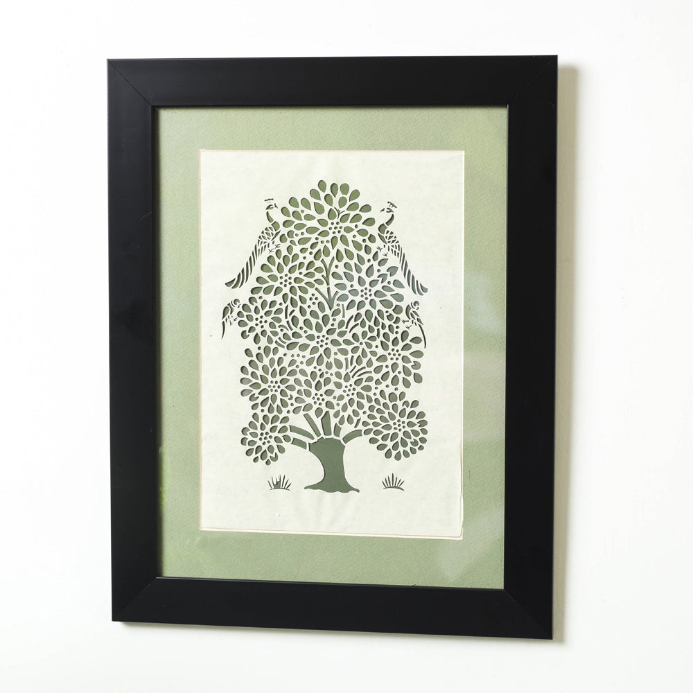 Sanjhi Paper Cut Artwork with Fiber Frame by Vijay Soni Online in India at iTokri.com