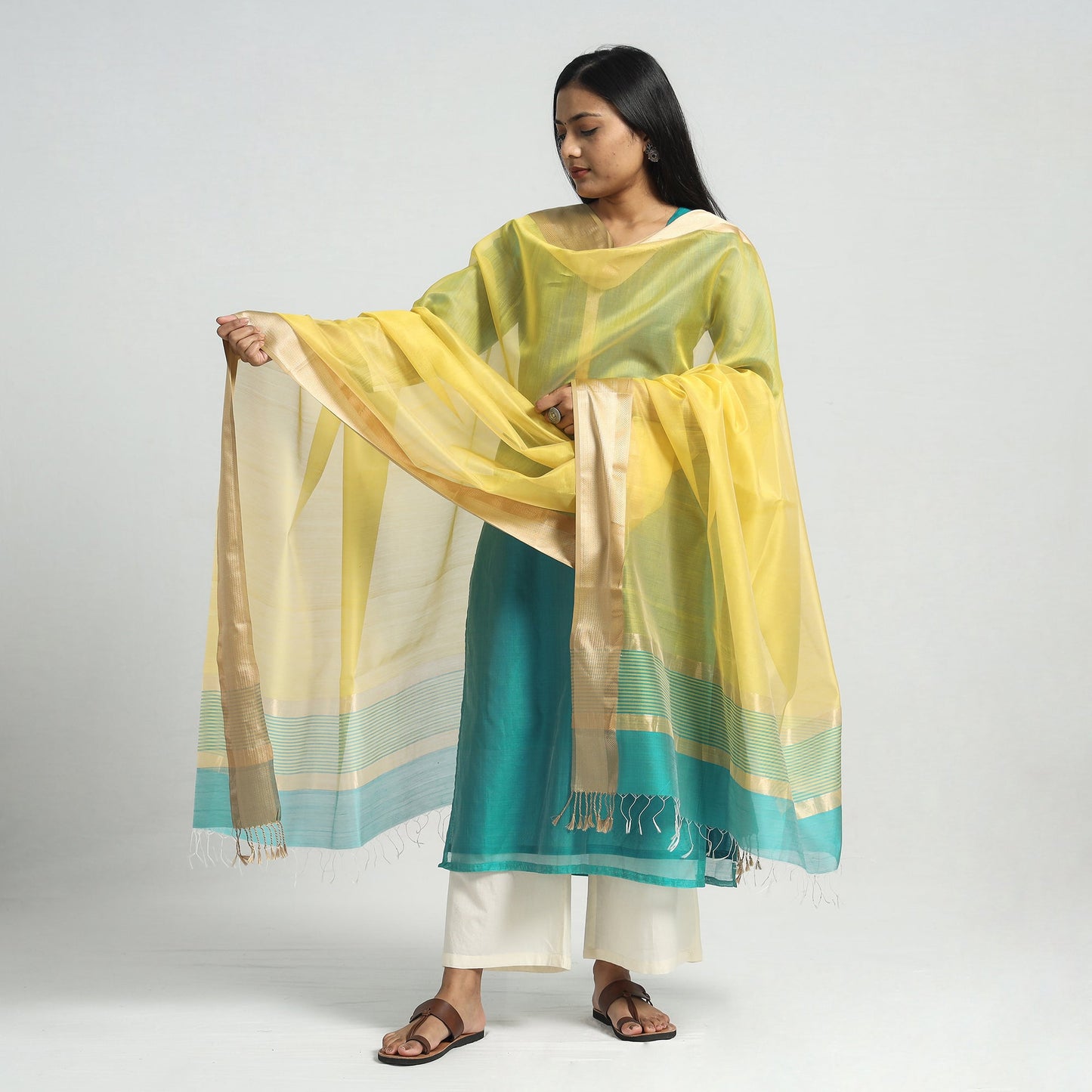 Maheshwari Kurta with Dupatta Set