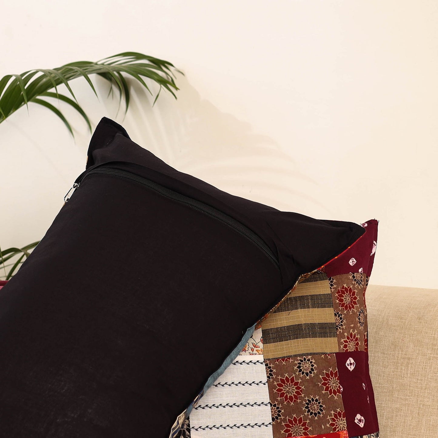 Set of 2 patchwork pillow covers 10 - handcrafted