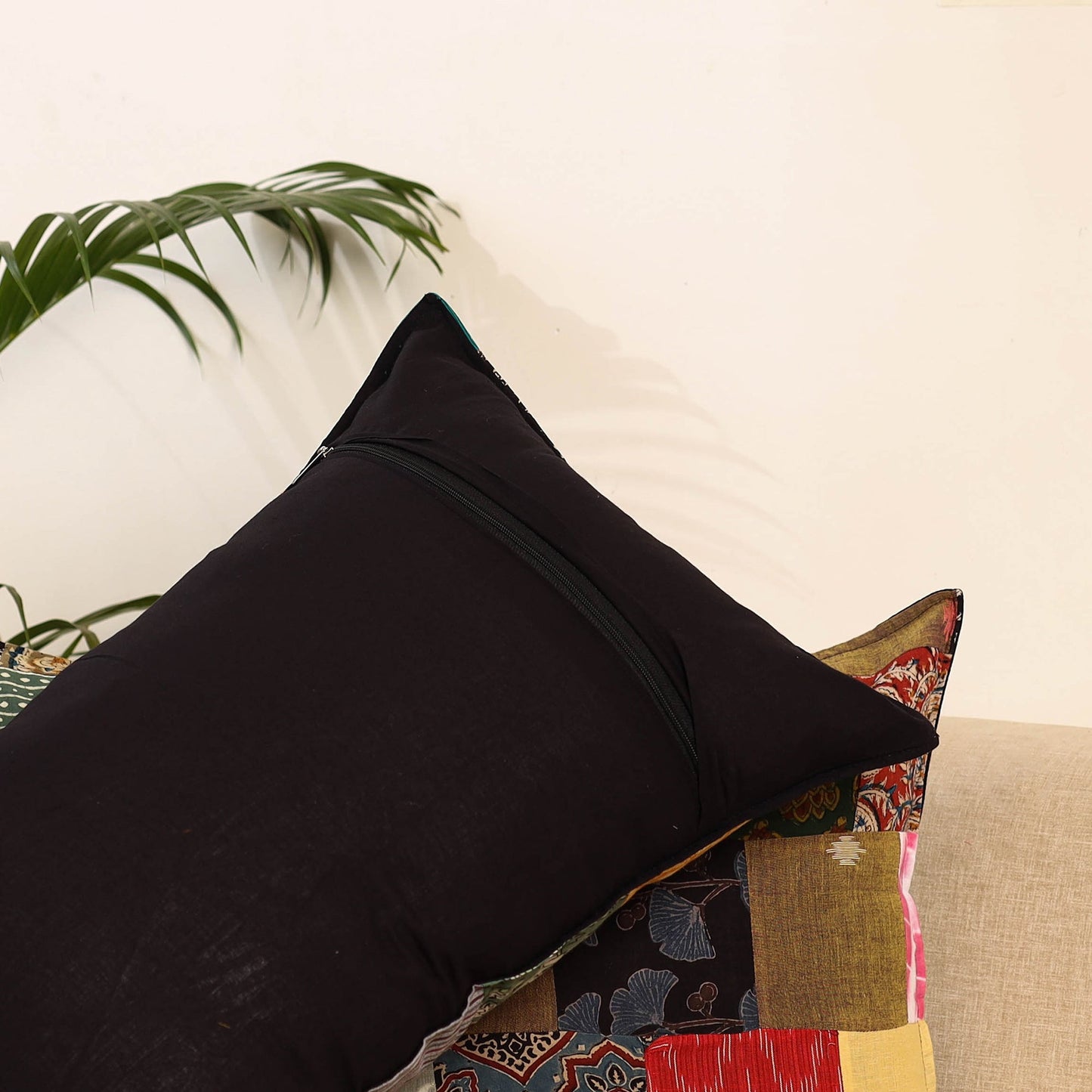 Set of 2 patchwork pillow covers 47 - handcrafted
