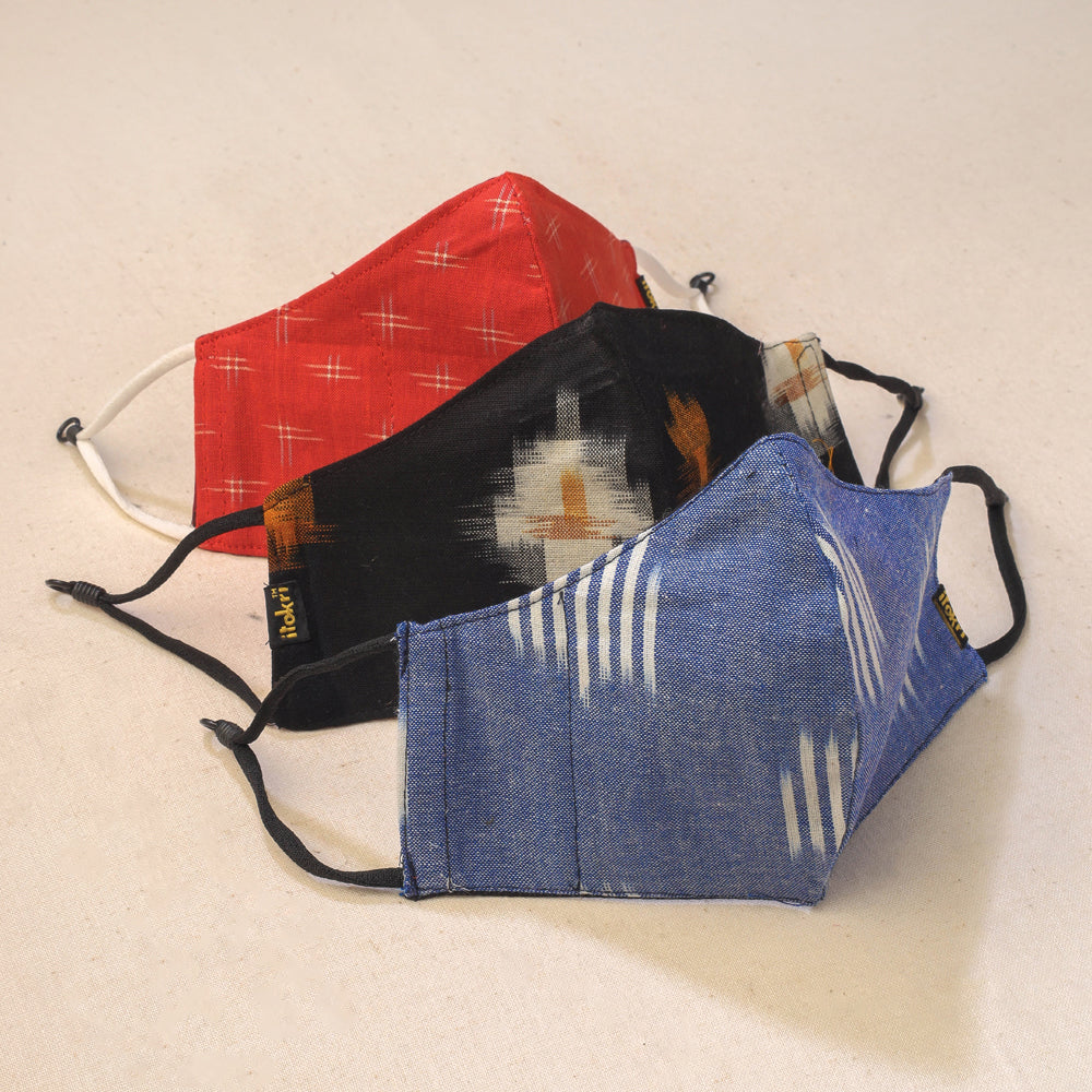 Assorted Herb Pocket Cotton 3 Layer Snug Fit Face Cover