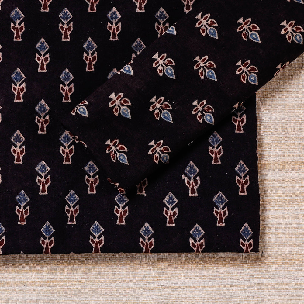 Black Hand Block Prints Cotton Table Napkin