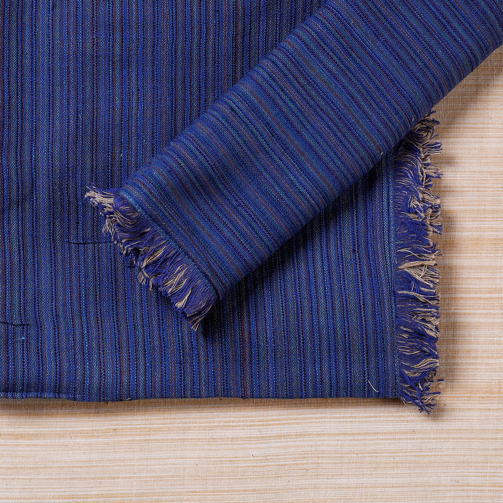 Blue Handspun Handwoven Double Side Pure Cotton Table Napkins