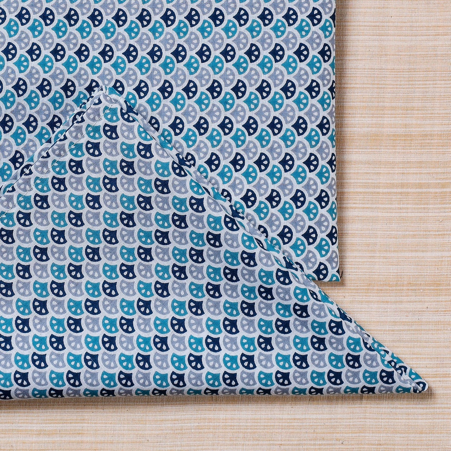 Blue Hand Block Prints Cotton Table Napkin