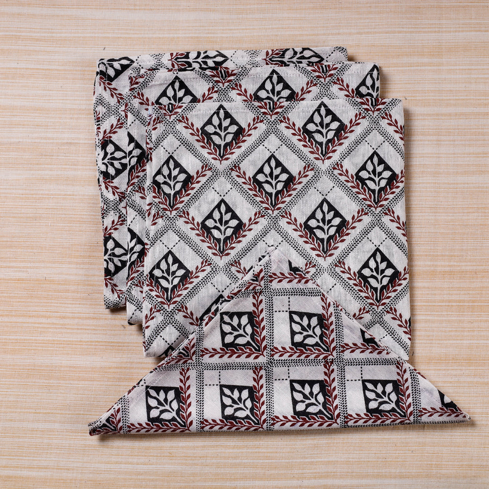 White Handmade Cotton Fabric Table Napkins