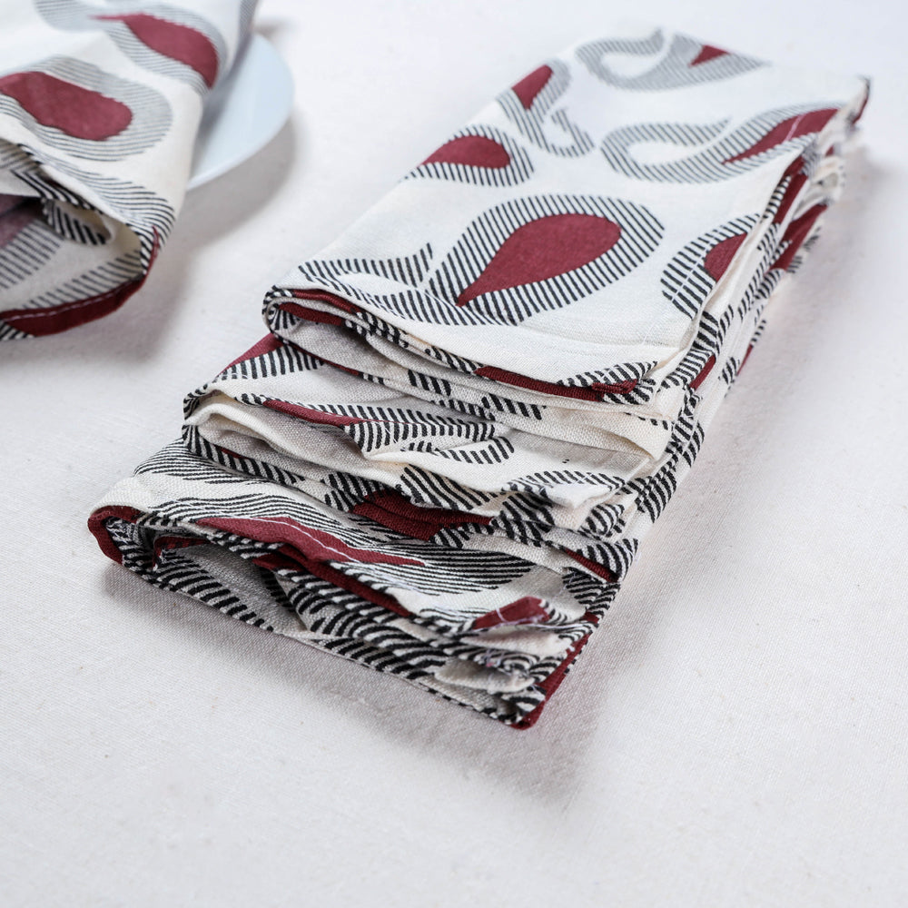 White Handmade Cotton Fabric Table Napkins