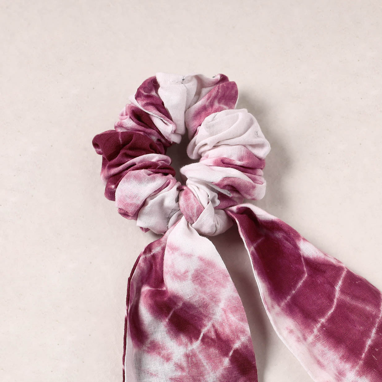 Shibori Dyed Elastic Rubber Band/Scrunchie Tie