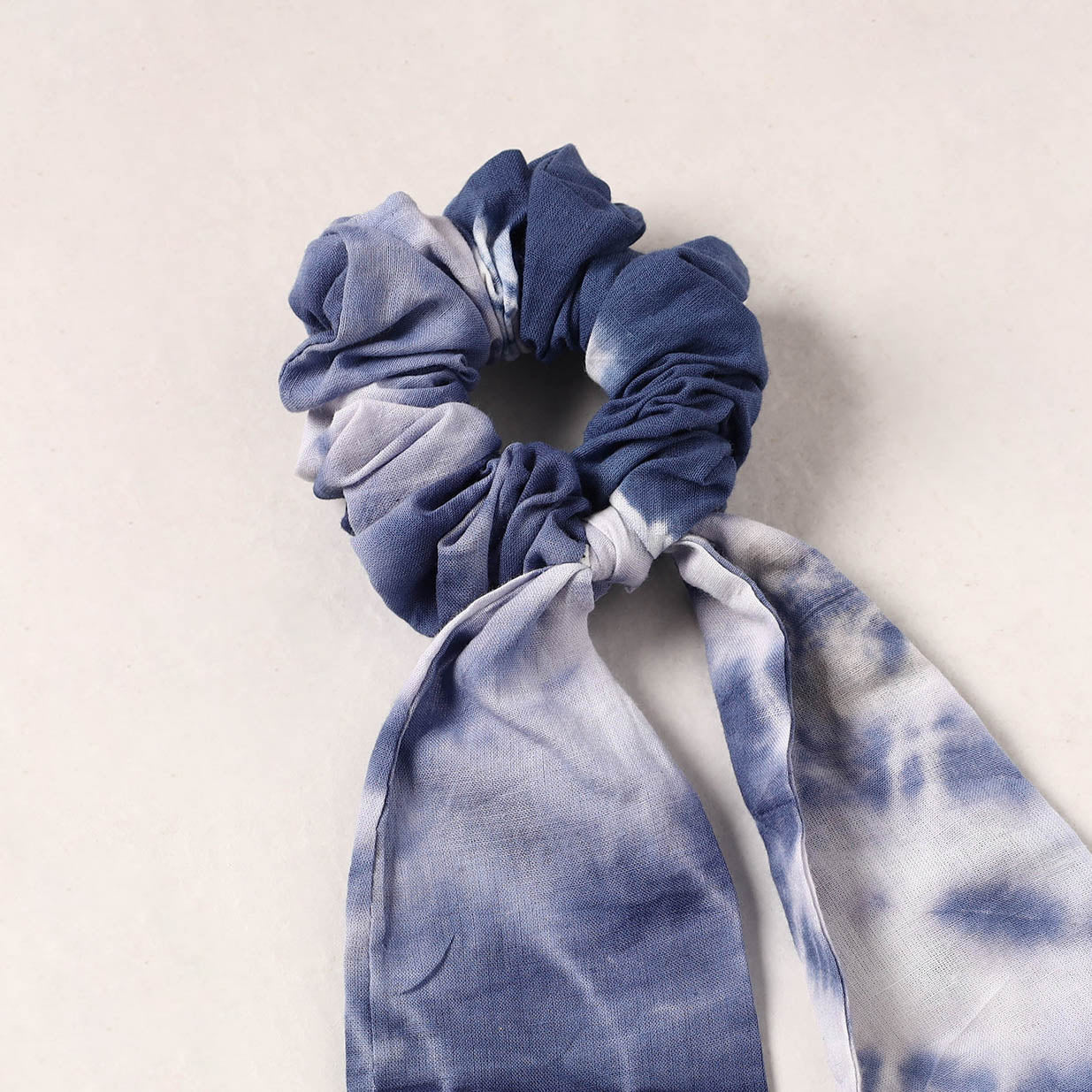 Shibori Dyed Elastic Rubber Band/Scrunchie Tie